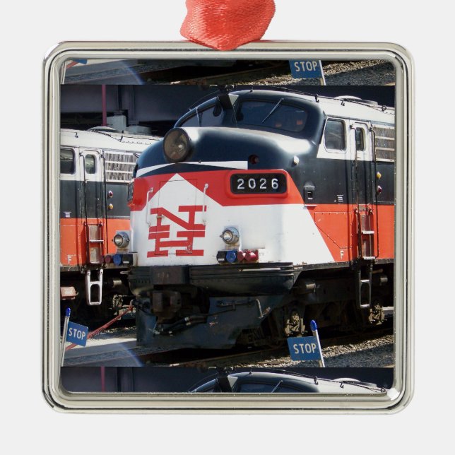 New Haven Railroad,C- DOT FL 9M 2026   Metal Ornament (Front)