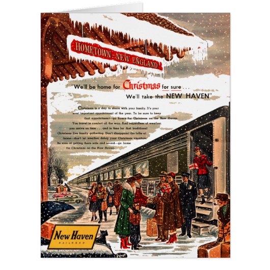 New Haven Railroad Christmas 1947 (Front)