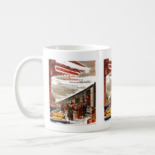 New Haven Railroad Christmas 1947      Coffee Mug