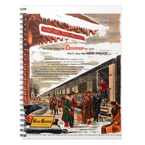 New Haven Railroad Christmas 1947         Notebook