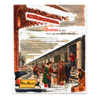 New Haven Railroad Christmas 1947 Photo Print