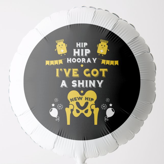 New Hip Replacement Get Well Balloon (Front)