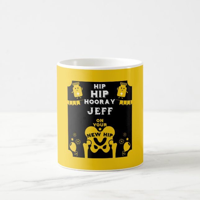 New Hip Replacement Get Well Color Morph Mug (Center)