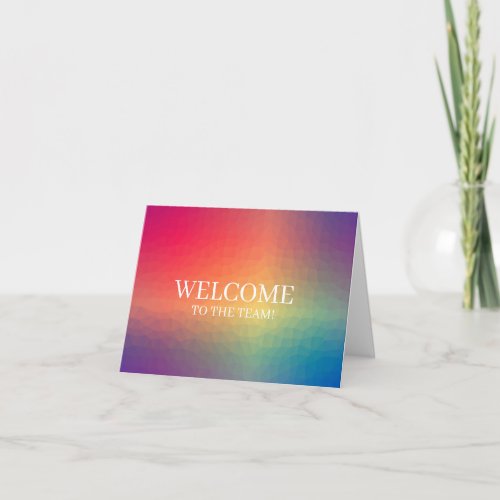 New Hire Series _ Rainbow  _ Welcome Card