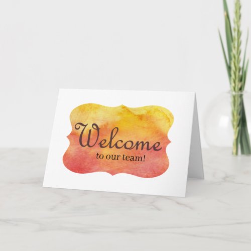 New Hire Series _ Sunshine  _ Welcome Card