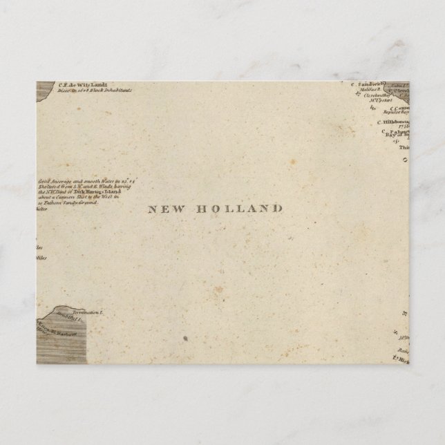 New Holland, Australia Postcard (Front)