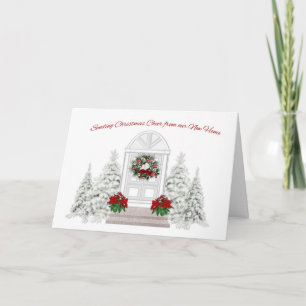 New Home Address Change Christmas Greeting Holiday Card