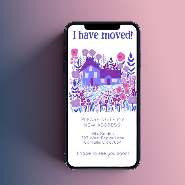 New Home Address Cute Farmhouse Tree-Free Card (New Home Address Cute Farmhouse Tree-Free Card
digital email ecard
)