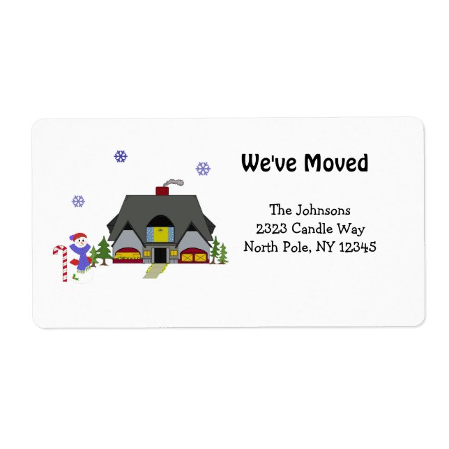New Home Address Label (Front)