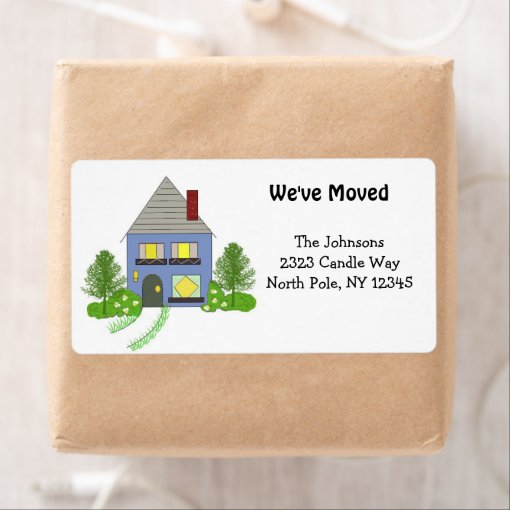 New Home Address Label Zazzle