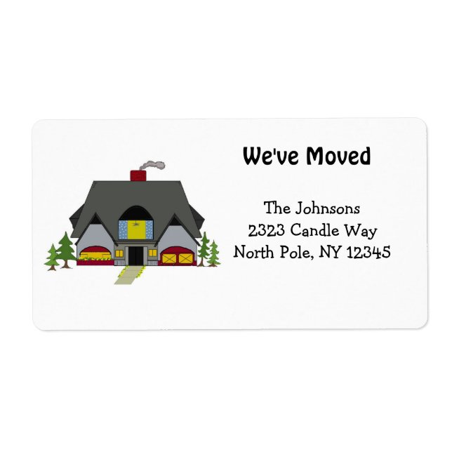 New Home Address Label (Front)