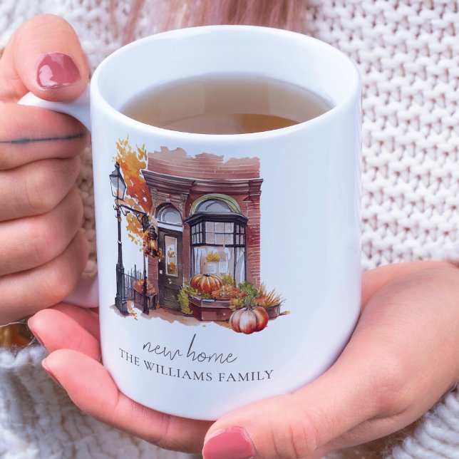 New Home Autumn Front Door Photo Coffee Mug (Creator Uploaded)