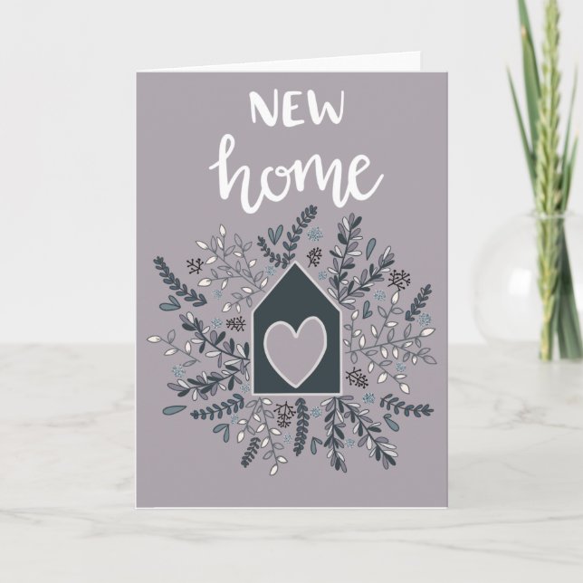 New Home Botanical Greetings Card (Front)