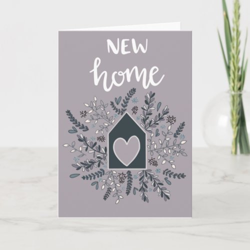 New Home Botanical Greetings Card