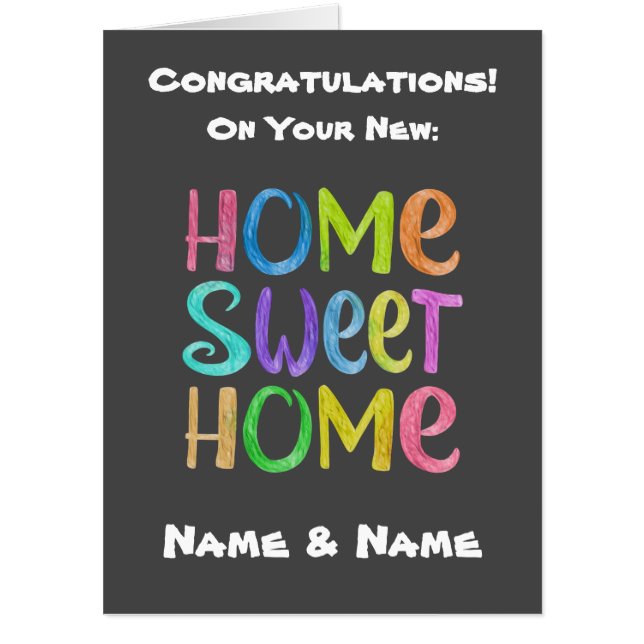New Home Card (Front)