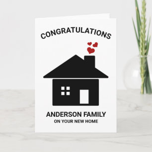 New Home Card Personalized, Housewarming Card