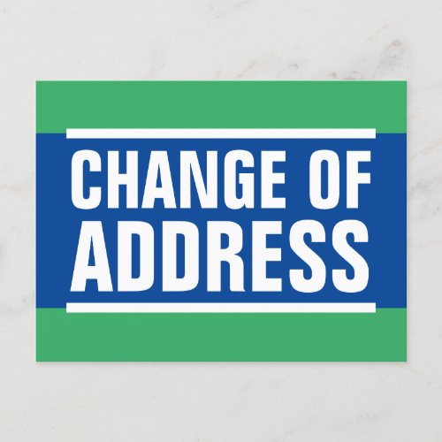 New home change of address moving postcards