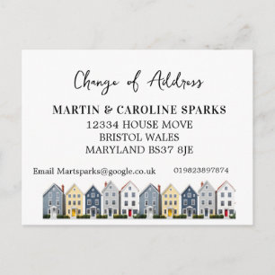 New home Change of Address new home we've moved Announcement Postcard