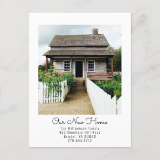 New Home Change of Address Photo Moving Announcement Postcard