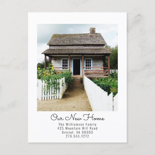 New Home Change of Address Photo Moving  Announcement Postcard