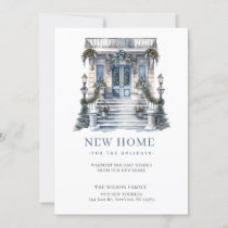New Home Christmas Door New Address Moving  Holiday Card