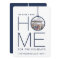 New Home Christmas Ornament 2 Photo Navy & White