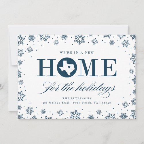 New Home Christmas Texas Moving Announcement