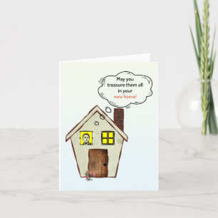 new home, congratulation! letterpress thank you card