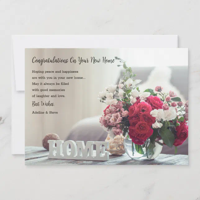New Home Congratulations Card | Zazzle
