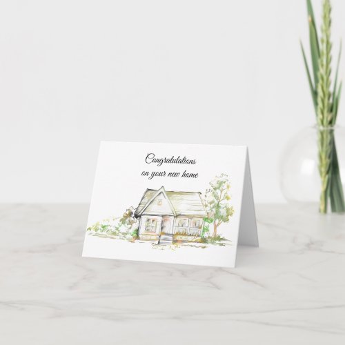 New Home Congratulations Card