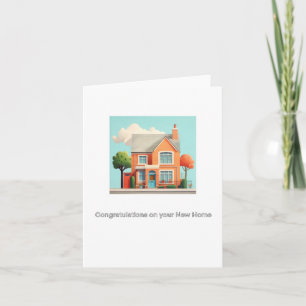 New home, congratulations card, card for new home