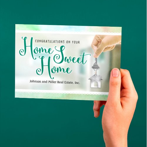 New Home Congratulations from Realtor Thank You Card