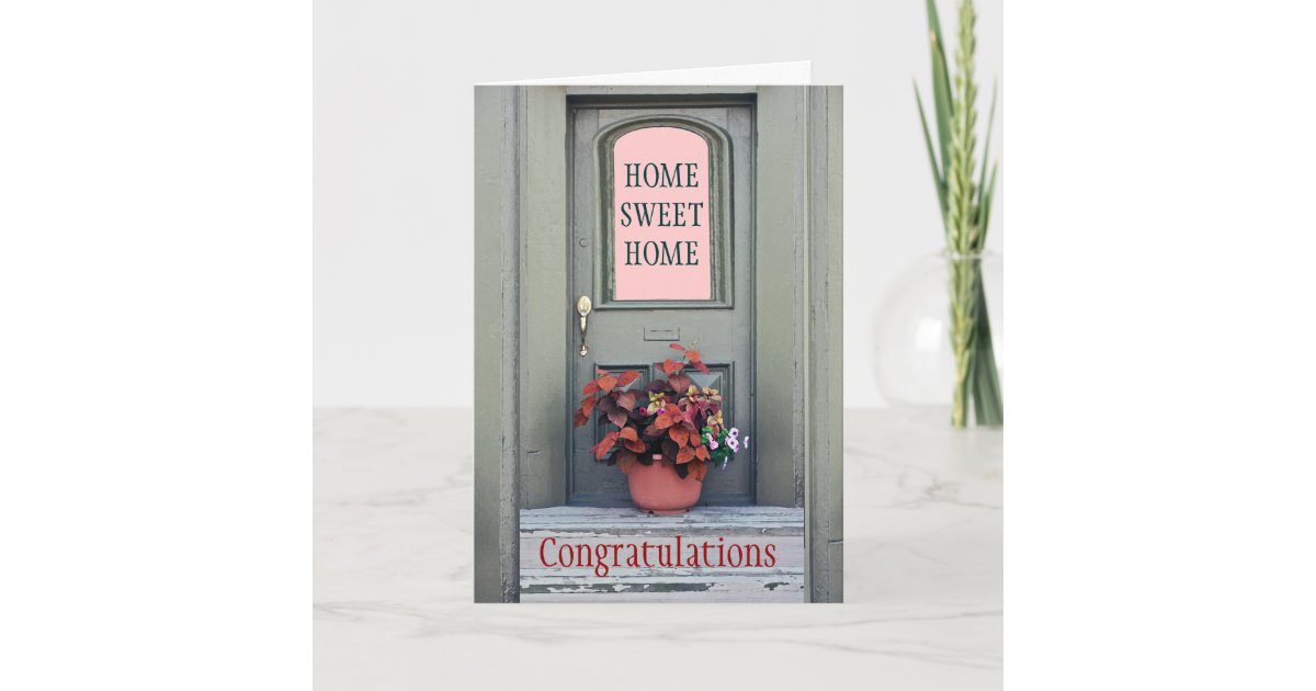 New Home Congratulations Greeting Card | Zazzle