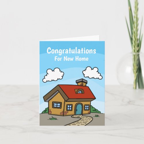 New Home Congratulations Greeting Card