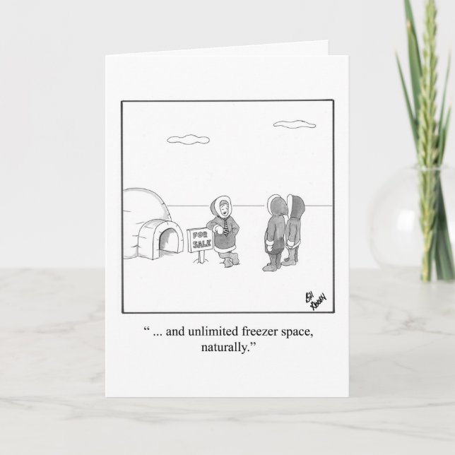 New Home Congratulations Humor Greeting Card (Front)