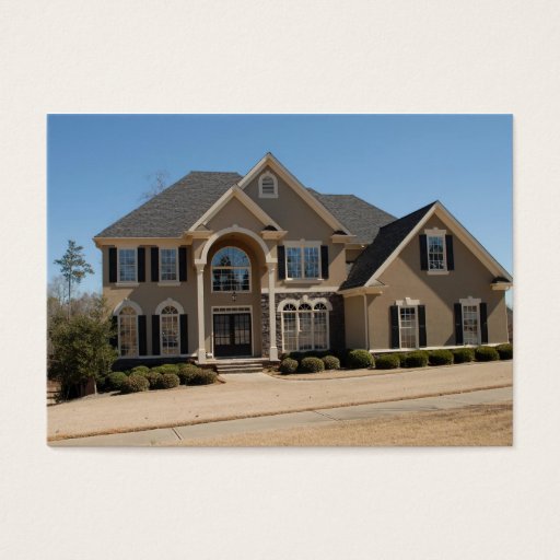 Customizable new home construction business card templates