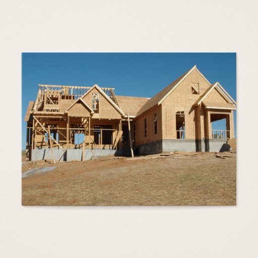 Customizable new  home construction business card templates