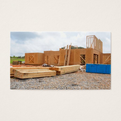 Customizable New home construction business card