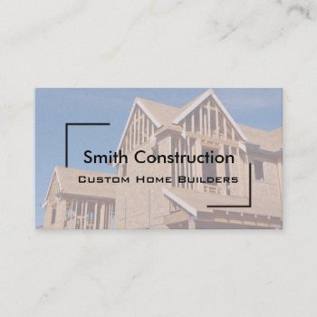 New Home Construction Business Card by bbourdages at Zazzle