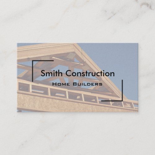 New Home Construction Business Card