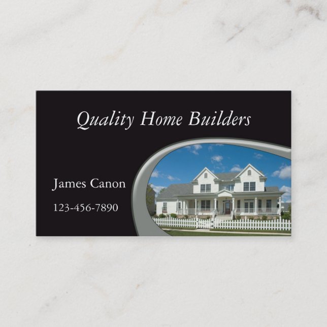 New Home Construction Business Card (Front)