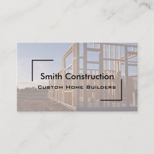 New Home Construction Business Card