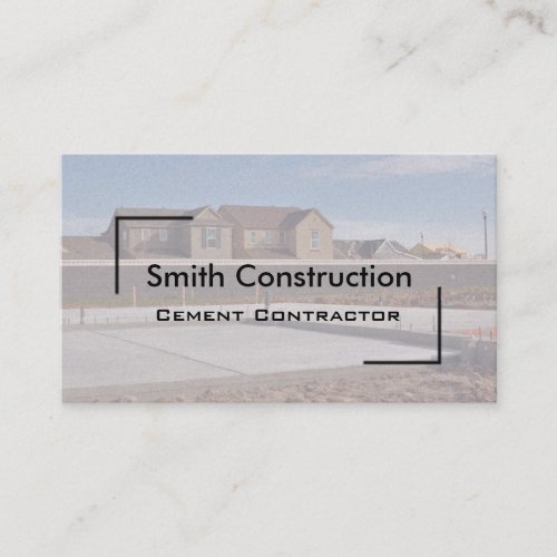 New Home Construction Business Card