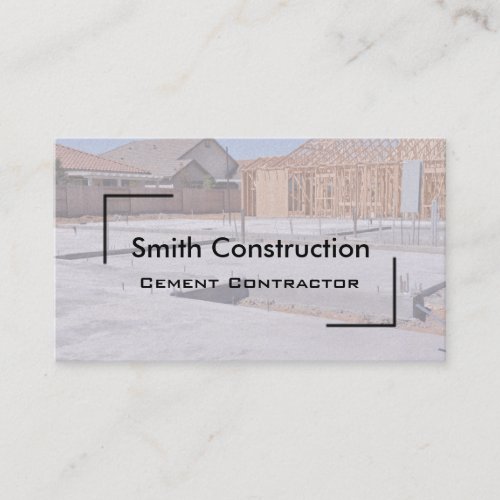 New Home Construction Business Card