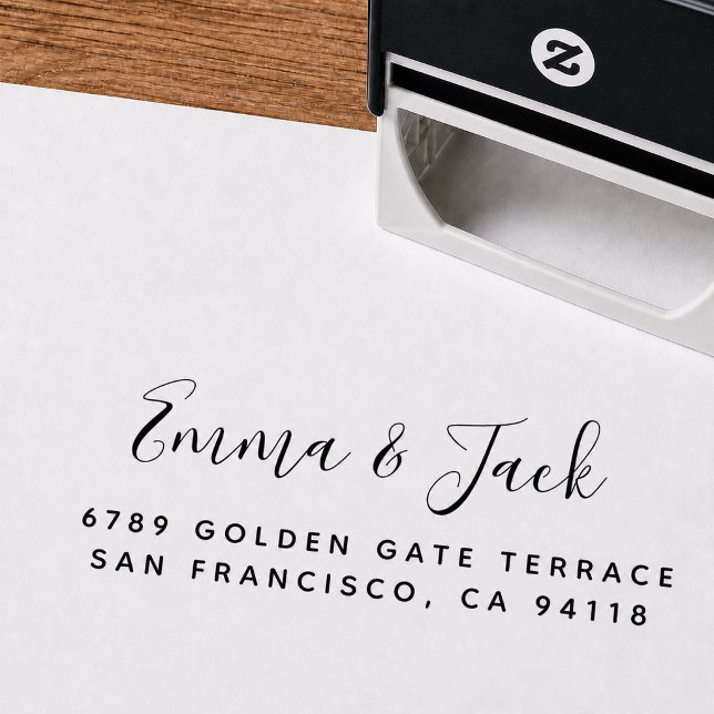 New Home Couple Address Self Inking Rubber Stamp (Creator Uploaded)
