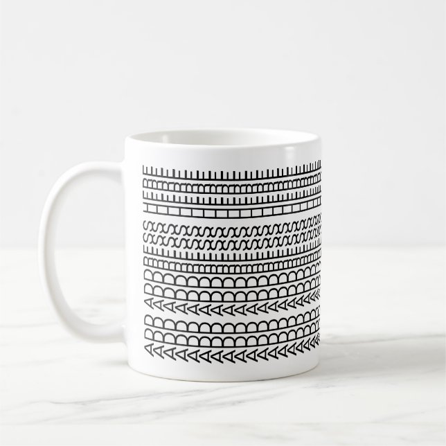 New Home Custom Unusual Hidden Message Modern Coffee Mug (Left)
