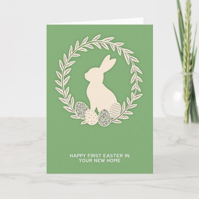 New Home Easter Bunny Card (Front)