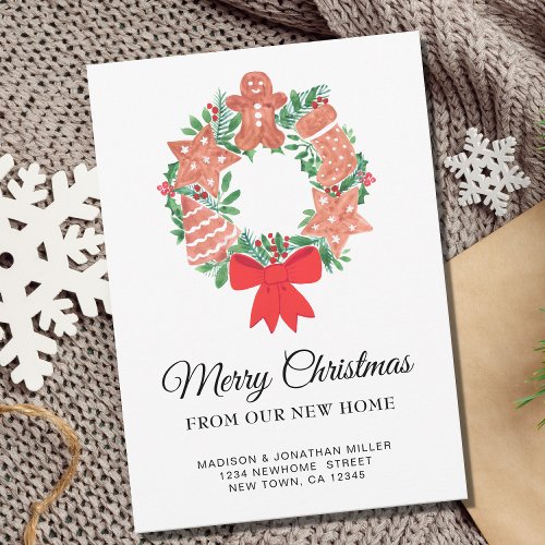 New Home Festive Christmas Moving Announcement
