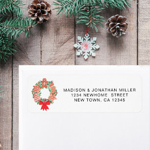 New Home Festive Return Address Label