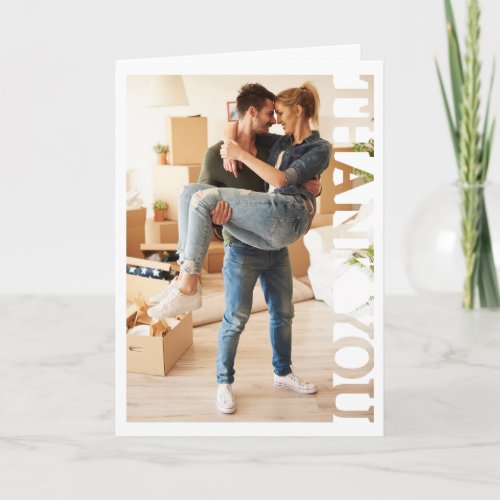 new home first house Photo Thank You Card